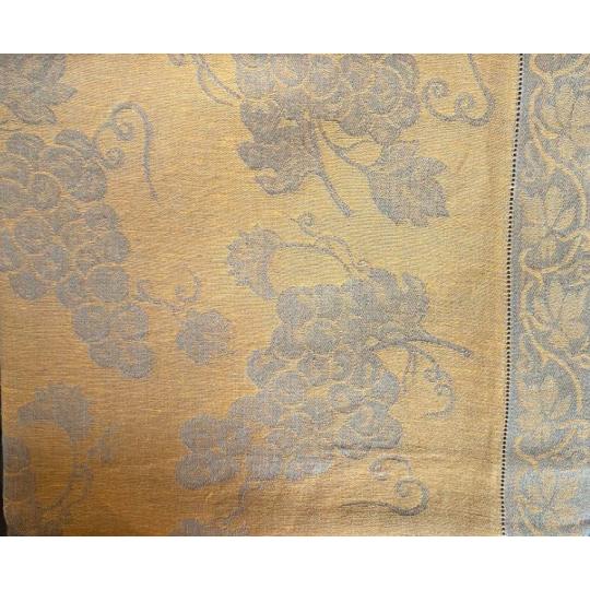 sarga natur len szolo szovet terito toscana toszkan etkezo terites mintas igenyes luxus mediterran textil .jpg